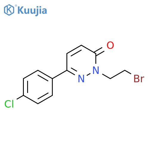 2-(2-bromoethyl)-6-(4-chlorophenyl)-2,3-dihydropyridazin-3-one structure