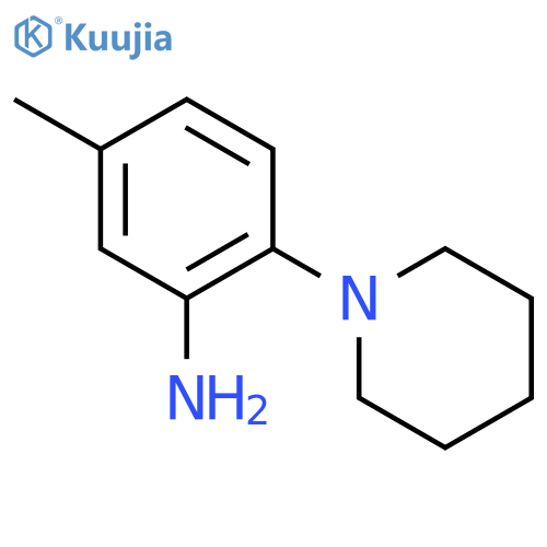 5-Methyl-2-piperidin-1-yl-phenylamine structure