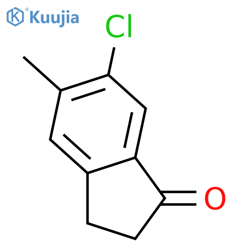 6-Chloro-5-methyl-2,3-dihydro-1H-inden-1-one structure