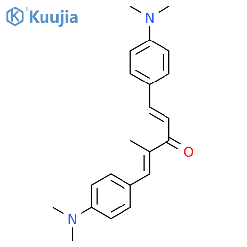 1,4-Pentadien-3-one, 1,5-bis[4-(dimethylamino)phenyl]-2-methyl- structure