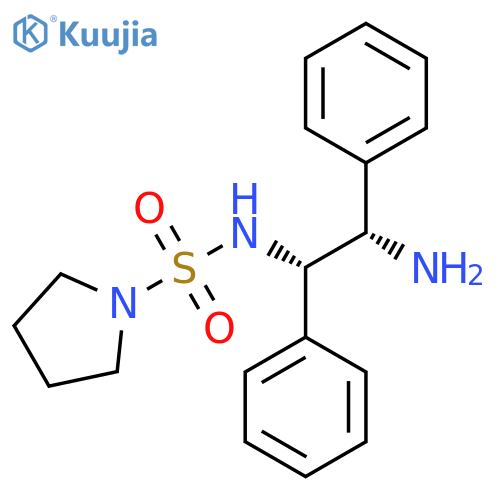 N-[(1S,2S)-2-Amino-1,2-diphenylethyl]pyrrolidine-1-sulfonamide structure