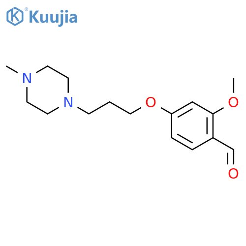 Benzaldehyde, 2-methoxy-4-[3-(4-methyl-1-piperazinyl)propoxy]- structure