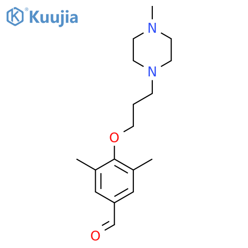 Benzaldehyde, 3,5-dimethyl-4-[3-(4-methyl-1-piperazinyl)propoxy]- structure