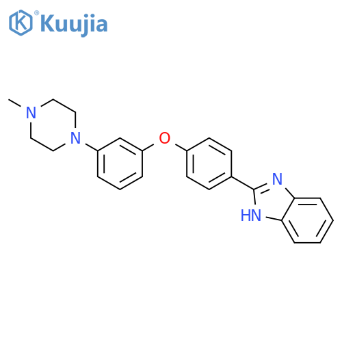 1H-Benzimidazole, 2-[4-[3-(4-methyl-1-piperazinyl)phenoxy]phenyl]- structure