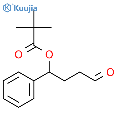 Propanoic acid, 2,2-dimethyl-, 4-oxo-1-phenylbutyl ester structure
