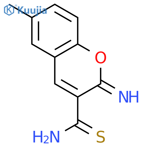 2H-1-Benzopyran-3-carbothioamide, 2-imino-6-methyl- structure