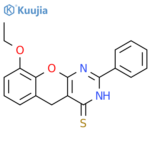9-ethoxy-2-phenyl-3H,4H,5H-chromeno2,3-dpyrimidine-4-thione structure