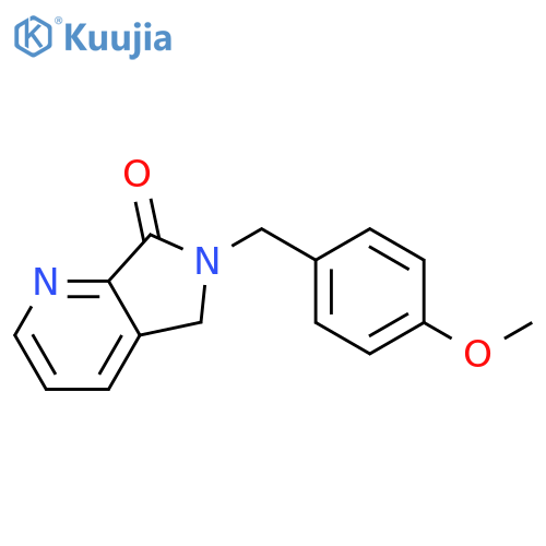 6-(4-methoxybenzyl)-5H-pyrrolo[3,4-b]pyridin-7(6H)-one structure