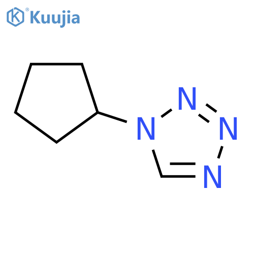 1H-Tetrazole, 1-cyclopentyl- structure
