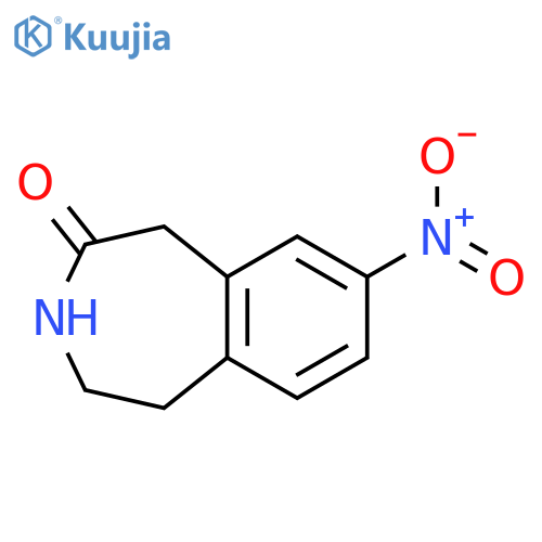 2H-3-Benzazepin-2-one, 1,3,4,5-tetrahydro-8-nitro- structure