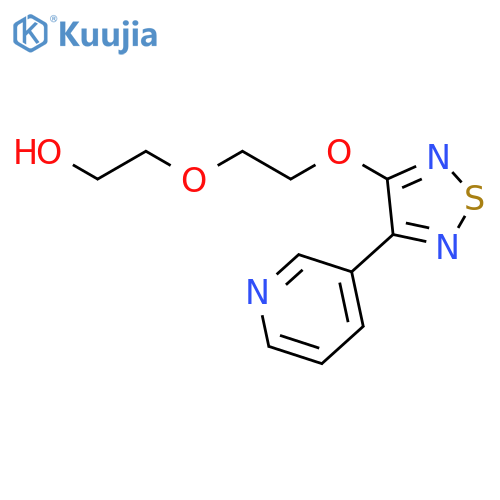 Ethanol, 2-[2-[[4-(3-pyridinyl)-1,2,5-thiadiazol-3-yl]oxy]ethoxy]- structure
