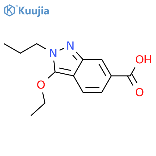2H-Indazole-6-carboxylicacid, 3-ethoxy-2-propyl- structure