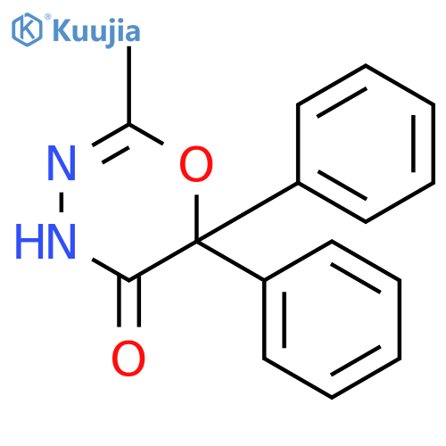 4H-1,3,4-Oxadiazin-5(6H)-one, 2-methyl-6,6-diphenyl- structure