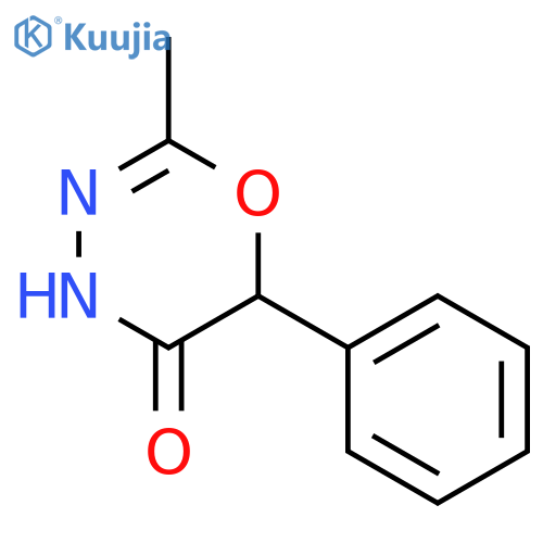 4H-1,3,4-Oxadiazin-5(6H)-one, 2-methyl-6-phenyl-, (6R)- structure