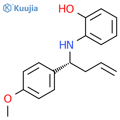 Phenol, 2-[[(1R)-1-(4-methoxyphenyl)-3-buten-1-yl]amino]- structure