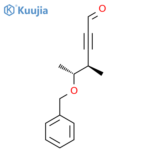 2-Hexynal, 4-methyl-5-(phenylmethoxy)-, (4R,5R)- structure