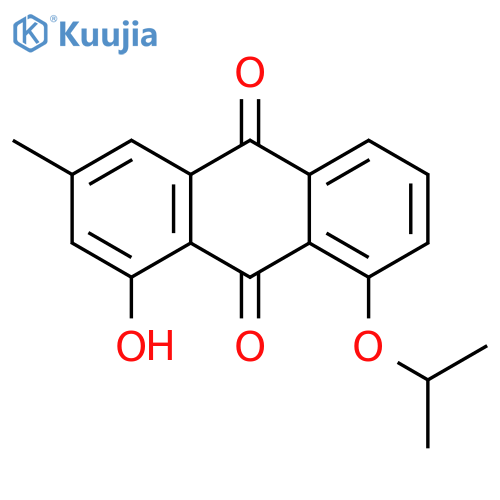 9,10-Anthracenedione, 1-hydroxy-3-methyl-8-(1-methylethoxy)- structure