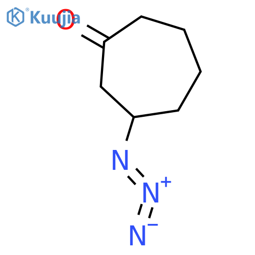 Cycloheptanone, 3-azido- structure