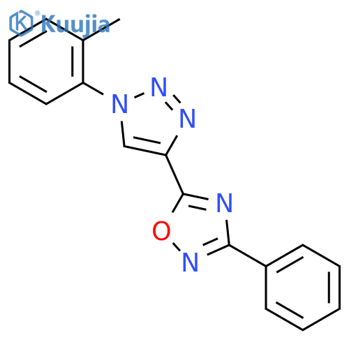 1,2,4-Oxadiazole, 5-[1-(2-methylphenyl)-1H-1,2,3-triazol-4-yl]-3-phenyl- structure
