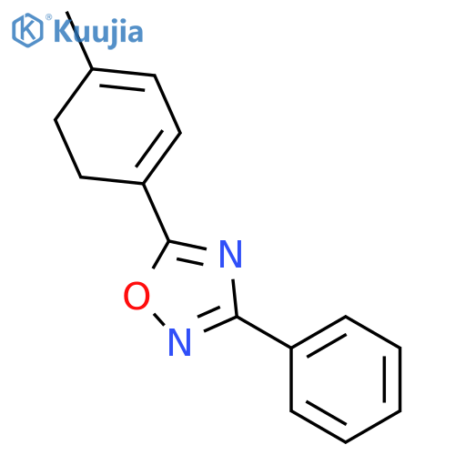 1,2,4-Oxadiazole, 5-(4-methyl-1,3-cyclohexadien-1-yl)-3-phenyl- structure