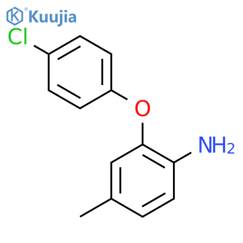 2-(4-Chlorophenoxy)-4-methylaniline structure