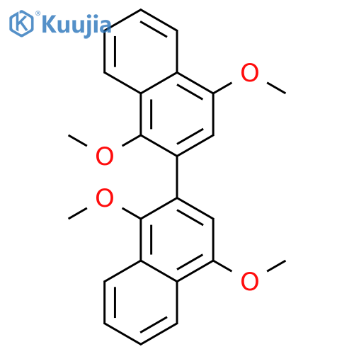 2,2'-Binaphthalene, 1,1',4,4'-tetramethoxy- structure