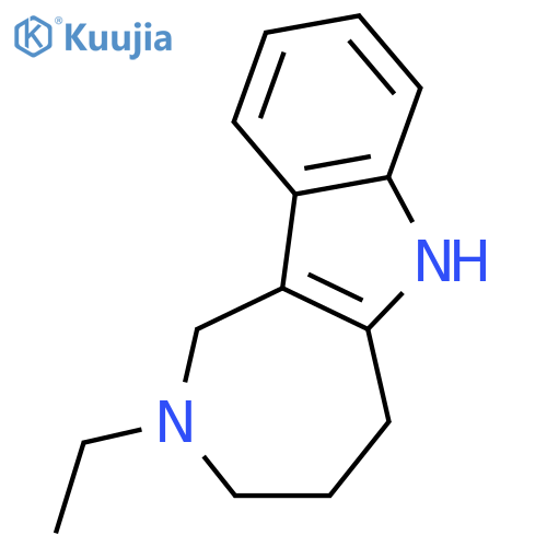 Azepino[4,3-b]indole, 2-ethyl-1,2,3,4,5,6-hexahydro- structure