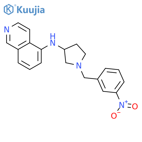 5-Isoquinolinamine, N-[(3R)-1-[(3-nitrophenyl)methyl]-3-pyrrolidinyl]- structure