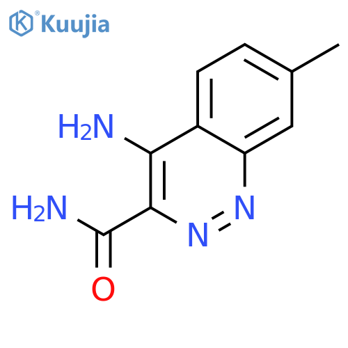 4-amino-7-methyl-3-Cinnolinecarboxamide structure