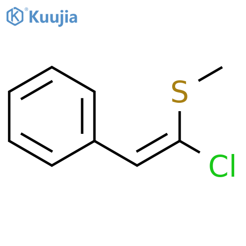 Benzene, [2-chloro-2-(methylthio)ethenyl]-, (E)- (9CI) structure
