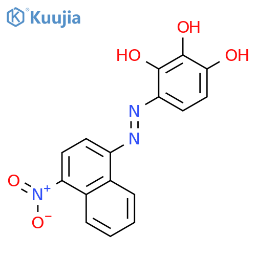 1,2,3-Benzenetriol, 4-[(4-nitro-1-naphthalenyl)azo]- structure