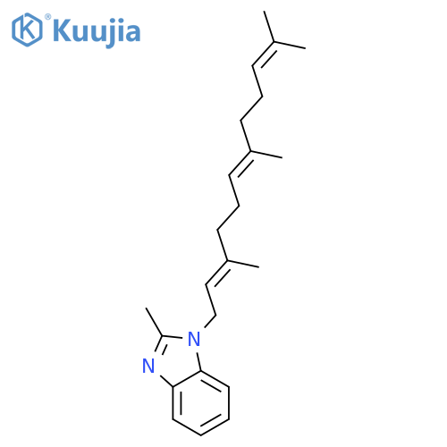 1H-Benzimidazole, 2-methyl-1-(3,7,11-trimethyl-2,6,10-dodecatrienyl)- structure