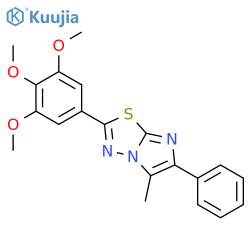 5-methyl-6-phenyl-2-(3,4,5-trimethoxyphenyl)imidazo[2,1-b][1,3,4]thiadiazole structure