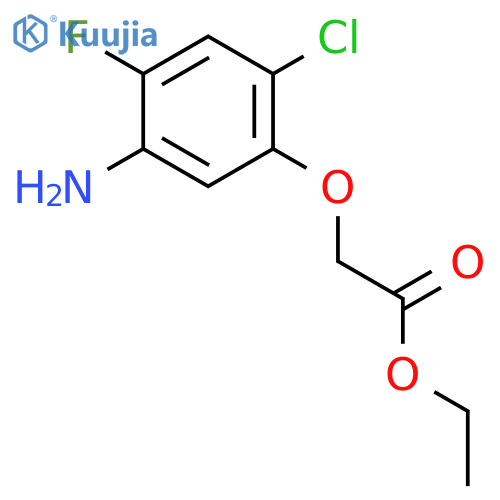 Ethyl 2-(5-amino-2-chloro-4-fluorophenoxy)acetate structure