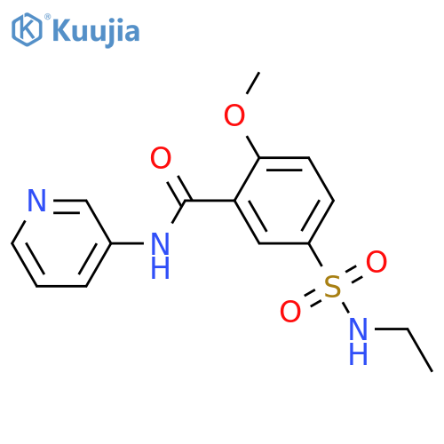5-(ethylsulfamoyl)-2-methoxy-N-(pyridin-3-yl)benzamide structure