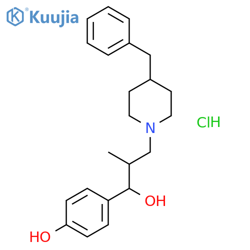 4-[(1r,2s)-3-(4-benzyl-1-piperidinyl)-1-hydroxy-2-methylpropyl]ph Enol Hydrochloride (1:1) structure