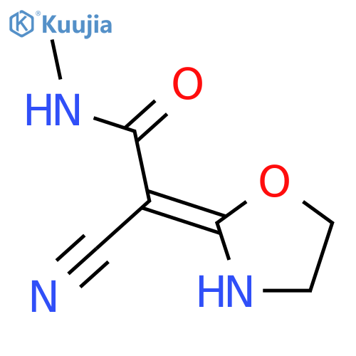 Acetamide, 2-cyano-N-methyl-2-(2-oxazolidinylidene)- structure