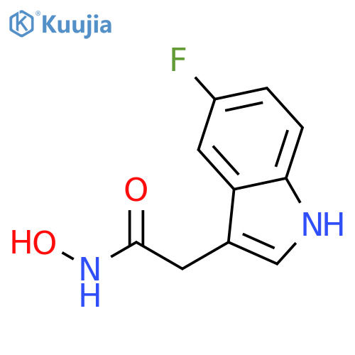 2-(5-fluoro-1H-indol-3-yl)-N-hydroxyacetamide structure