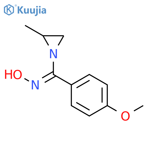 Methanone, (4-methoxyphenyl)(2-methyl-1-aziridinyl)-, oxime structure