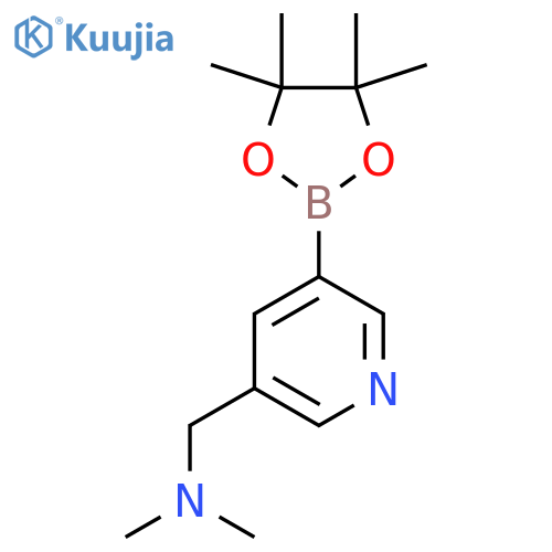 N,N-Dimethyl-1-(5-(4,4,5,5-tetramethyl-1,3,2-dioxaborolan-2-YL)pyridin-3-YL)methanamine structure