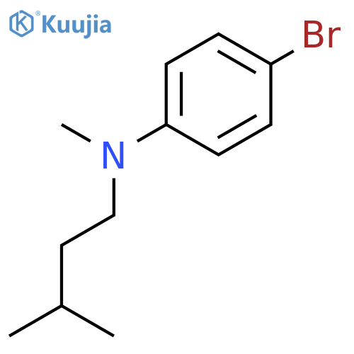 4-Bromo-N-methyl-N-(3-methylbutyl)aniline structure