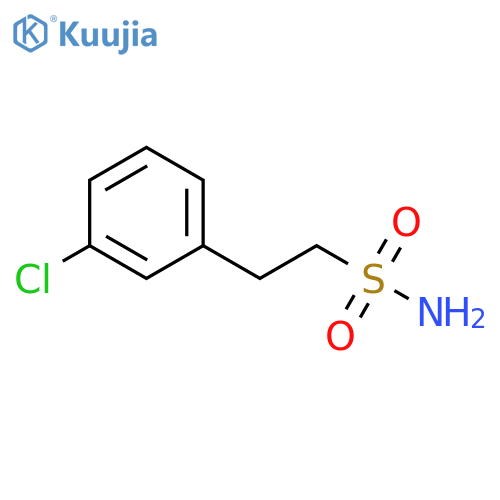 2-(3-chlorophenyl)ethane-1-sulfonamide structure