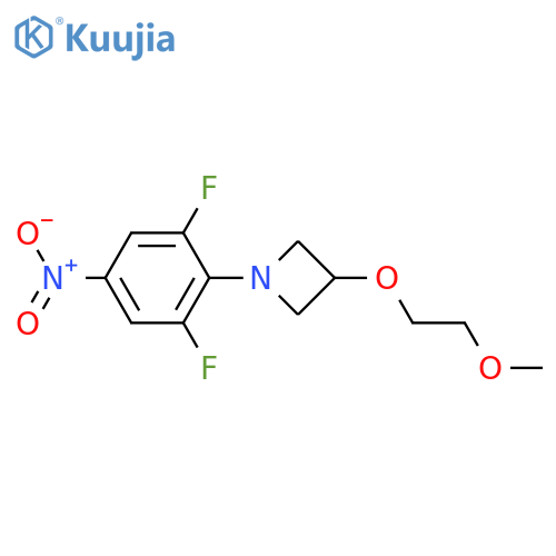 Azetidine, 1-(2,6-difluoro-4-nitrophenyl)-3-(2-methoxyethoxy)- structure