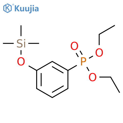 Phosphonic acid, [3-[(trimethylsilyl)oxy]phenyl]-, diethyl ester structure