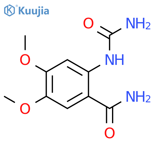 2-(Carbamoylamino)-4,5-dimethoxybenzamide structure