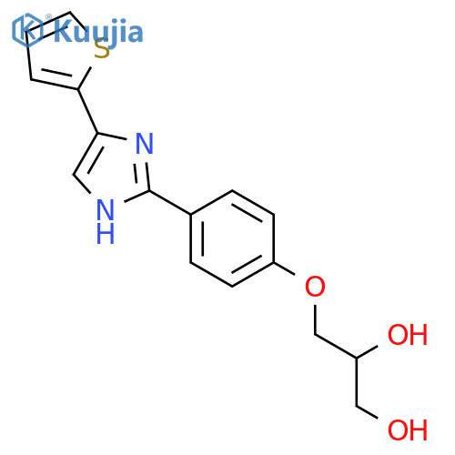 1,2-Propanediol, 3-[4-[4-(2-thienyl)-1H-imidazol-2-yl]phenoxy]- structure