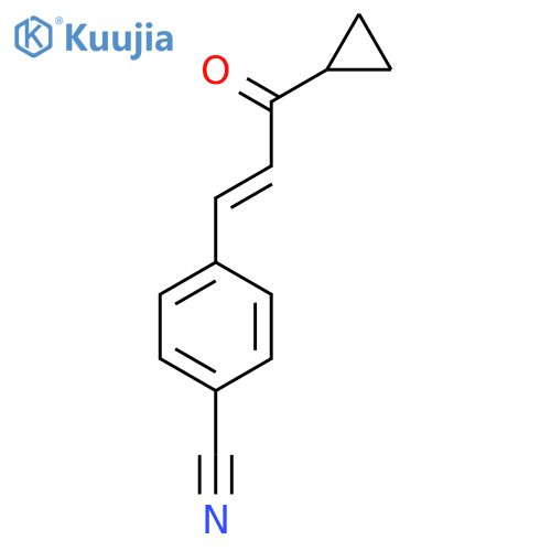 Benzonitrile, 4-(3-cyclopropyl-3-oxo-1-propenyl)- structure