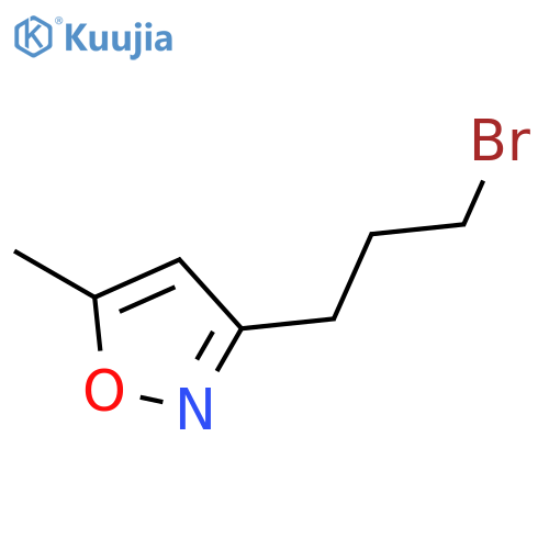 3-(3-bromopropyl)-5-methyl-1,2-oxazole structure