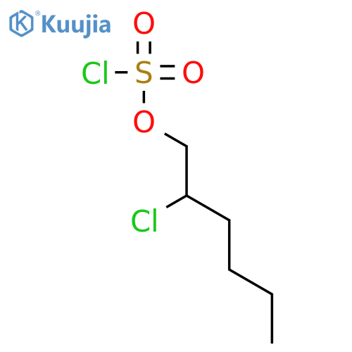Chlorosulfuric acid, 2-chlorohexyl ester structure