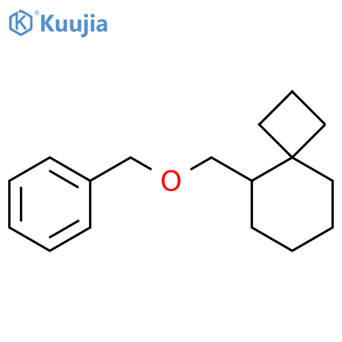 Spiro[3.5]nonane, 5-[(phenylmethoxy)methyl]- structure